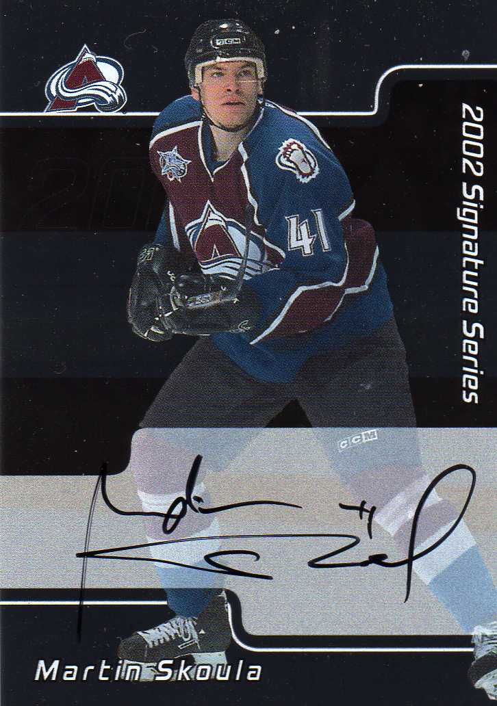 2001-2002 BAP Sinature Autograph č.106 Škoula Martin