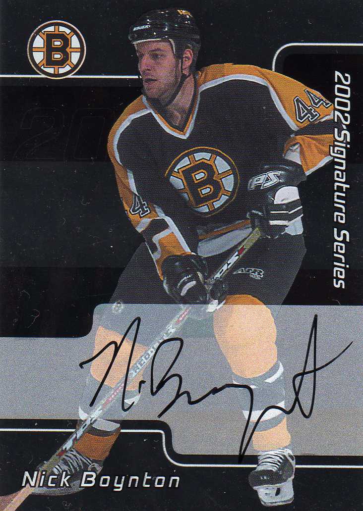 2001-2002 BAP Sinature Autograph č.227 Boyton Nick