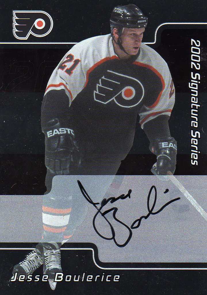 2001-2002 BAP Sinature Autograph č.242 Boulerice Jesse