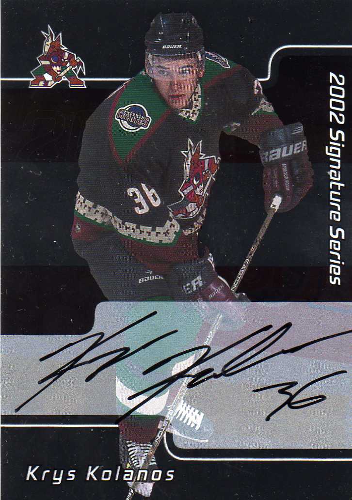 2001-2002 BAP Sinature Autograph č.243 Kolanos Krys