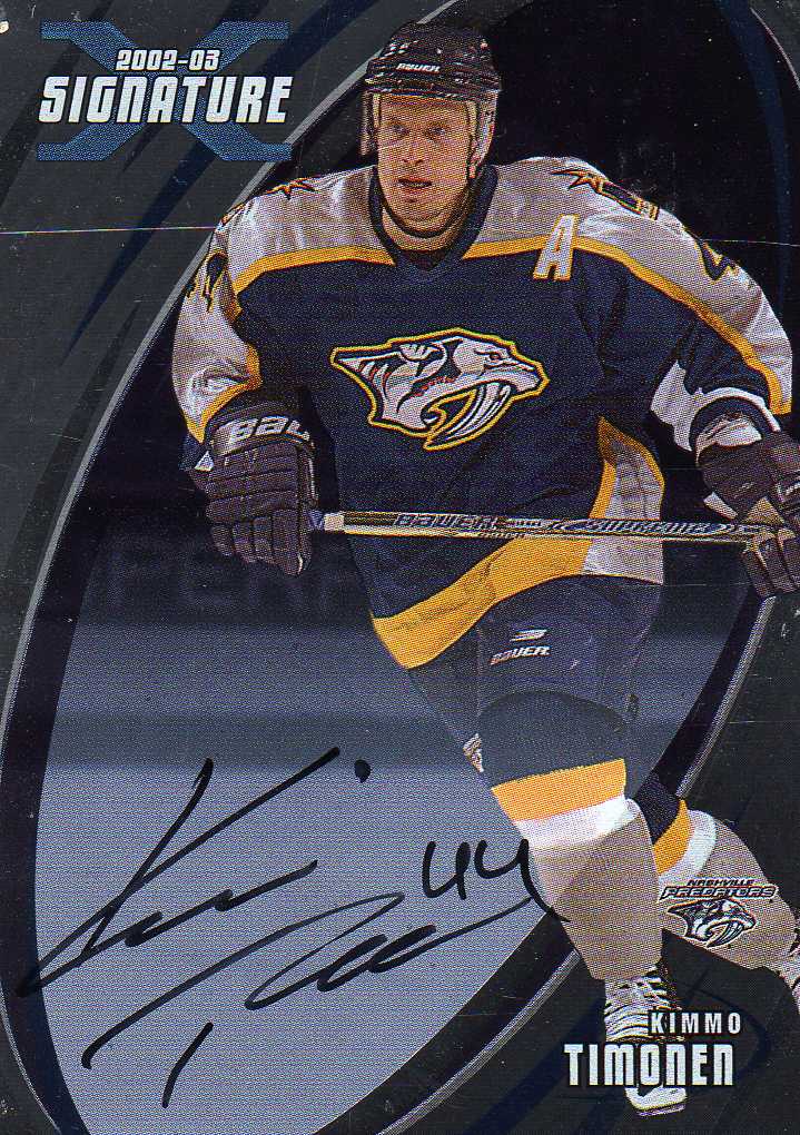 2002-2003 BAP Sinature Autograph č.034 Timonen Kimmo