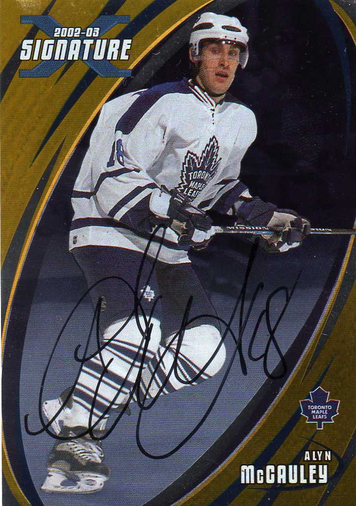 2002-2003 BAP Sinature Autograph Gold č.036 McCauley Alyn