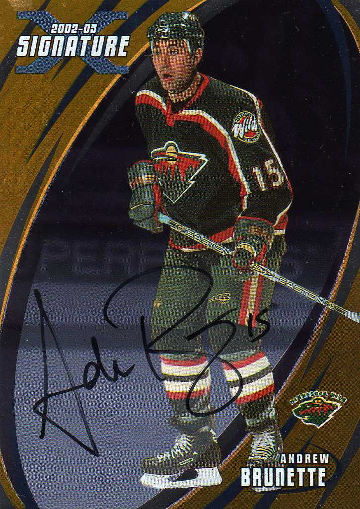 2002-2003 BAP Sinature Autograph Gold č.051 Brunette Andrew