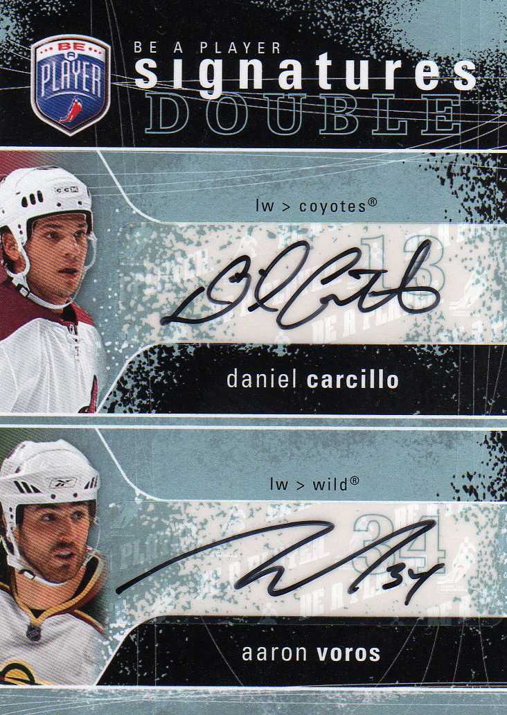 2007-2008 BAP Signatures Double č.2S-CV Carillo Daniel - Voros Aaron