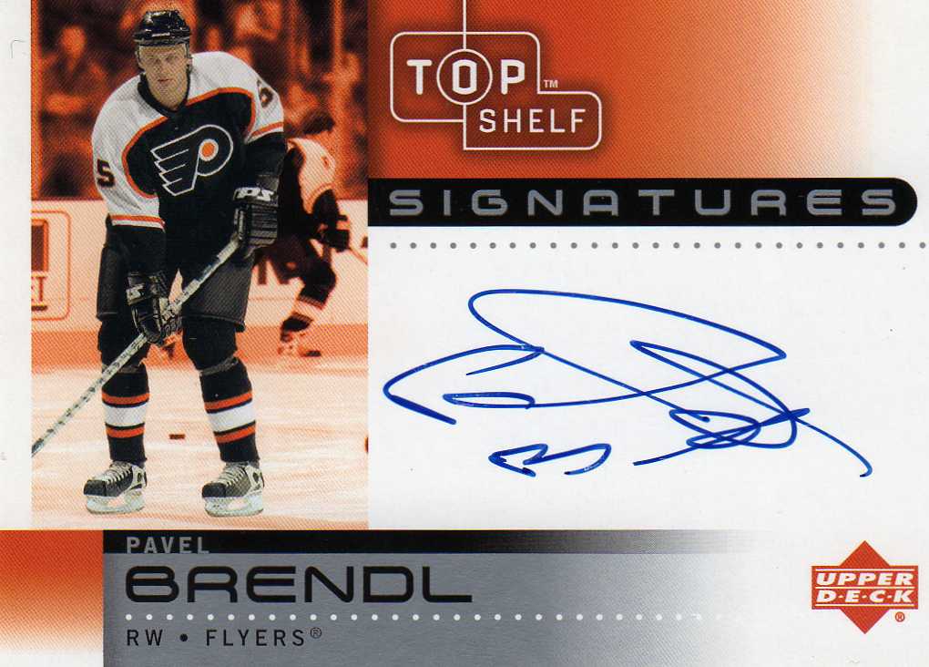 2002-2003 UD Top Shelf Signatures č.PA Brendl Pavel