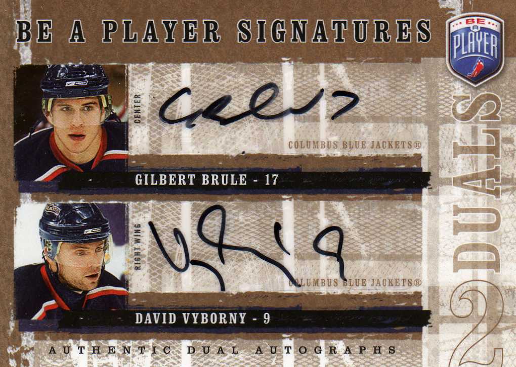 2006-2007 BAB Signatures Duals Autographs č.D-BV Výborný-Brule