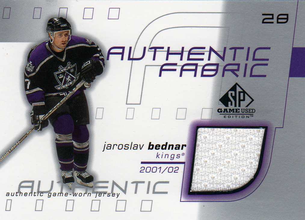 2001-2002 SP Game Used Authentic Fabrics č.AF-JB Bednář Jaroslav