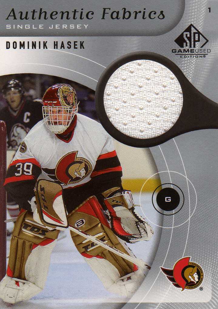 2005-2006 SP Game Used Authentic Fabrics č.AF-HA Hašek Dominik