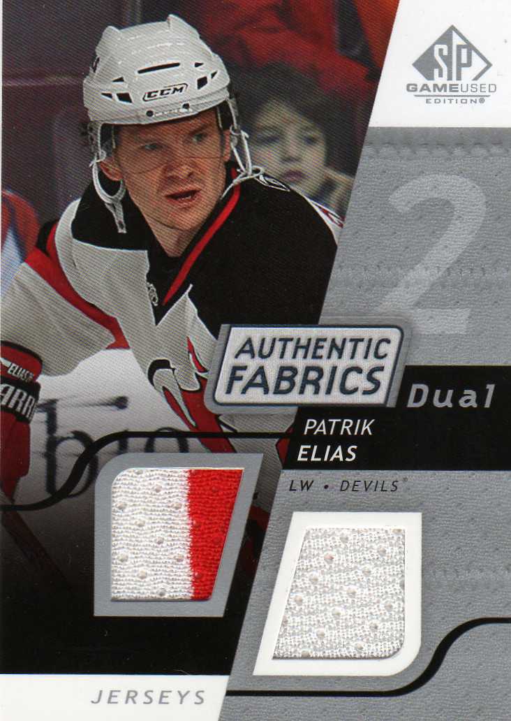 2008-2009 SP Game Used Authentic Fabrics Dual č.AF-EL eliáš Patrik