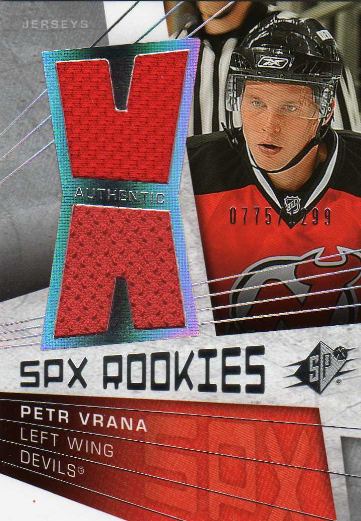 2008-2009 SPx Spx Rokies Jersey  č.151 Vrána Petr (0775-1299)