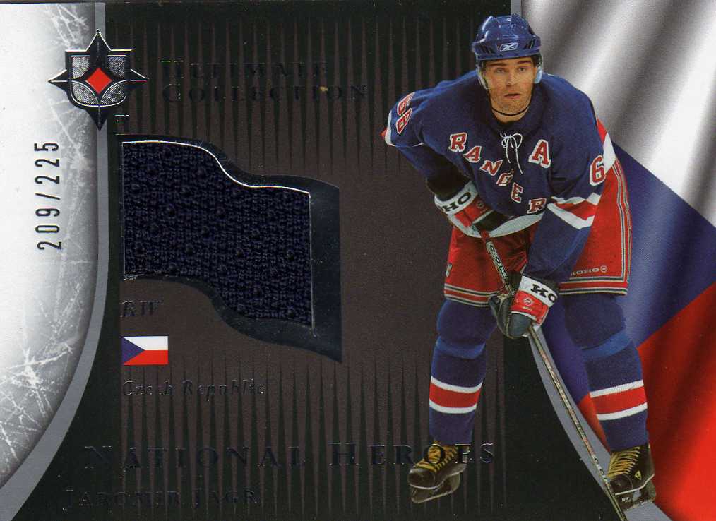 2005-2006 UD Ultimate Colection National Heroes č.NHJ-JJ Jaromír Jágr