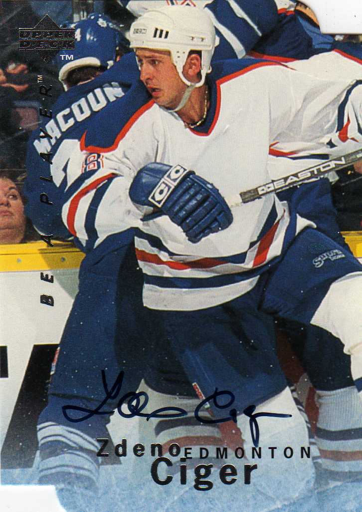 1995-1996 BAP Signatures  Die Cuts č.S137 Cíger Zdeno