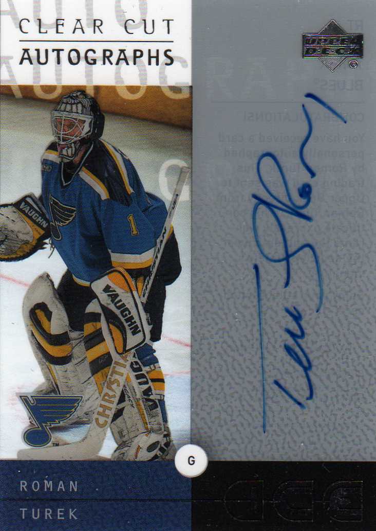 2000-2001 UD Ice Clear Cut Aotographs č.RT Turek Roman